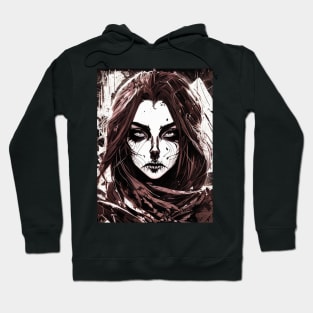 Metalhead Monochrome: Express Your Love for Metal Music with Our Dark and Powerful Art Collection Hoodie